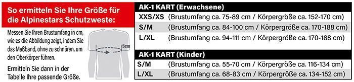 Захист ребер для картингу Alpinestars YOUTH AK-1 9198LXLSWR фото