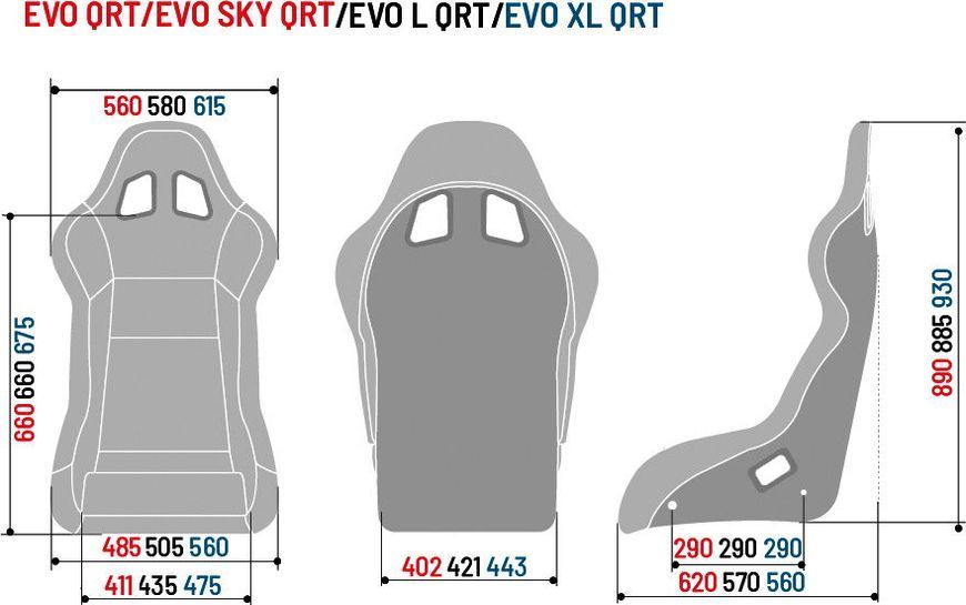 Гоночне сидіння Sparco EVO QRT (вуглецева оболонка) 2239CA фото