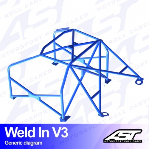 Каркас безопасности AUDI TT (8N) 3-doors Hatchback FWD WELD IN V3