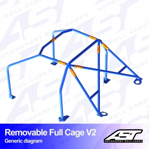 Каркас безопасности BMW (E10) 2002 Coupe 2-doors REMOVABLE FULL CAGE V2