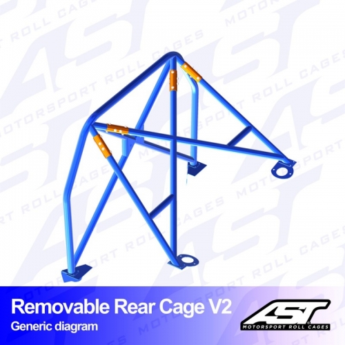 Ролл-бар (каркас безопасности) BMW (E30) 3-Series 2-doors Coupe RWD REMOVABLE REAR CAGE V2