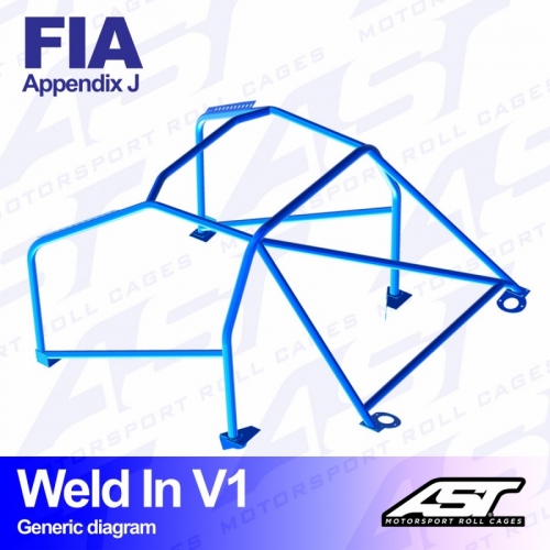 Каркас безопасности BMW (E36) 3-Series 2-doors Coupe RWD WELD IN V1