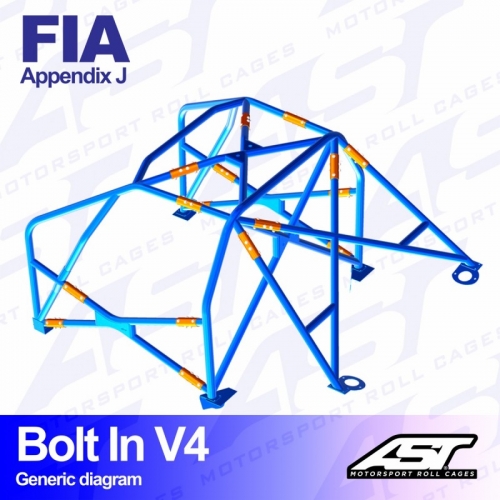 Каркас безпеки FORD Focus (Mk1) 3-doors Hatchback FWD BOLT IN V4