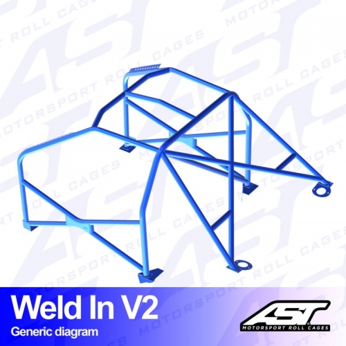 Каркас безпеки FORD Sierra (Mk1/Mk2/Mk3) 5-doors Sedan RWD WELD IN V2