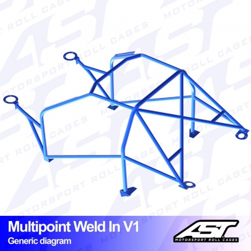 Каркас безпеки HONDA Prelude (5gen) 2-door Coupe MULTIPOINT WELD IN V1