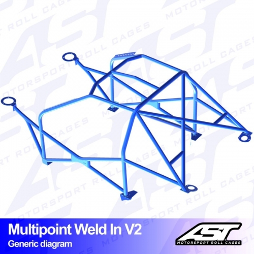 Каркас безопасности SEAT Leon (1M) 5-doors Hatchback MULTIPOINT WELD IN V2