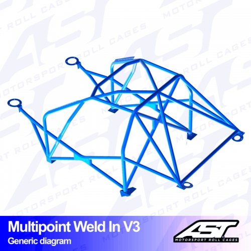 Каркас безопасности MAZDA RX-7 (FD) 3-doors Coupe MULTIPOINT WELD IN V3