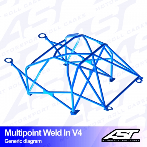 Каркас безопасности MAZDA RX-7 (FD) 3-doors Coupe MULTIPOINT WELD IN V4