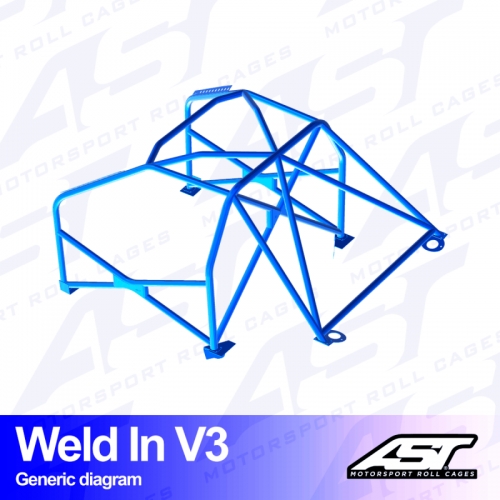 Каркас безпеки VOLVO 240 4-door Sedan WELD IN V3