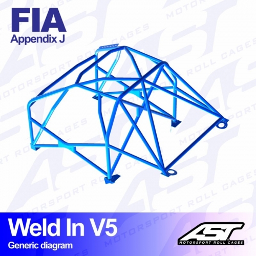 Каркас безпеки FORD Sierra (MK1/Mk2/Mk3) 3-doors Coupe RWD WELD IN V5