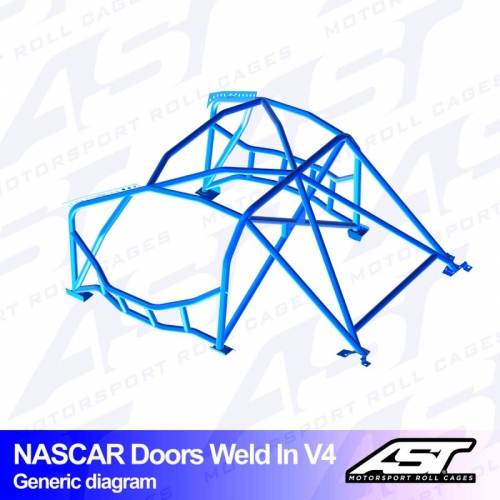 Каркас безопасности MAZDA RX-8 (SE3P) 4-doors Coupe WELD IN V4 NASCAR-door