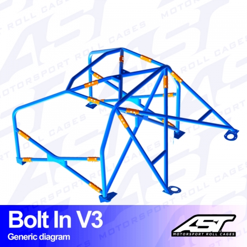 Каркас безопасности AUDI A4 / S4 (B5) 5-door Avant Quattro BOLT IN V3