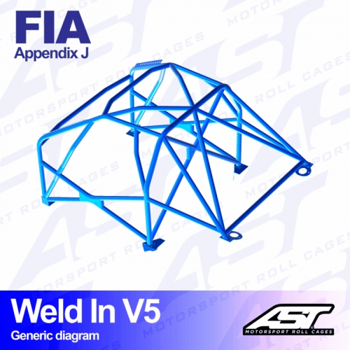 Каркас безпеки FIAT Punto (Type 188) 3-doors Hatchback FWD WELD IN V5