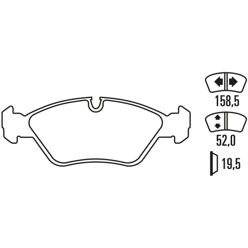 Тормозные колодки Ferodo DS 3000, передняя ось FCP256R