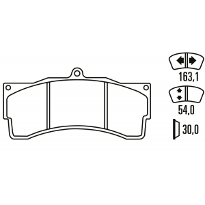 Тормозные колодки Ferodo DS 1.11, передняя ось FRP3055W