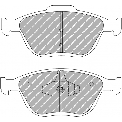 Тормозные колодки Ferodo DS Performance, передняя ось FDS1568