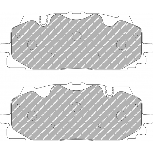 Тормозные колодки Ferodo DS 2500, задняя ось FCP4967H
