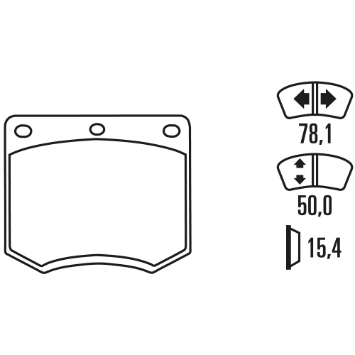 Тормозные колодки Ferodo DS 2500, передняя ось FCP167H