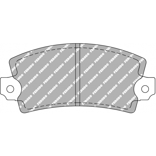 Гальмівні колодки Ferodo DS 2500, задня вісь FCP72H