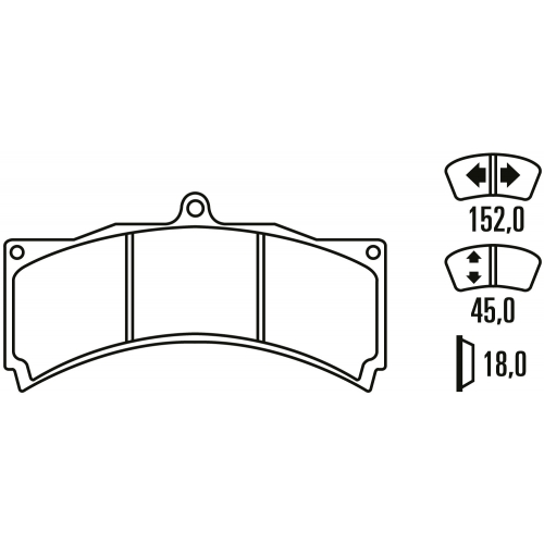 Тормозные колодки Ferodo DS 2500, передняя ось FRP3000H