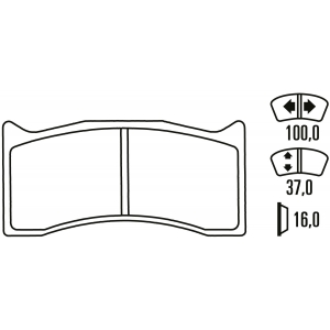 Тормозные колодки Ferodo DS 1.11, передняя ось FRP3071W