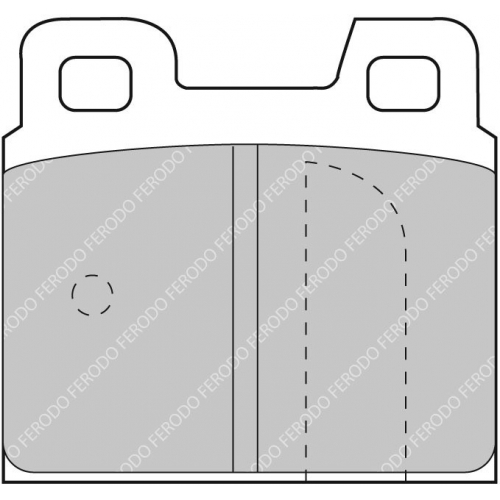 Тормозные колодки Ferodo DS 2500, задняя ось FCP93H