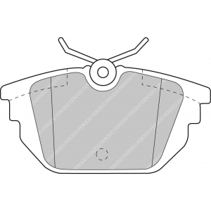 Тормозные колодки Ferodo DS 2500, задняя ось FCP1113H