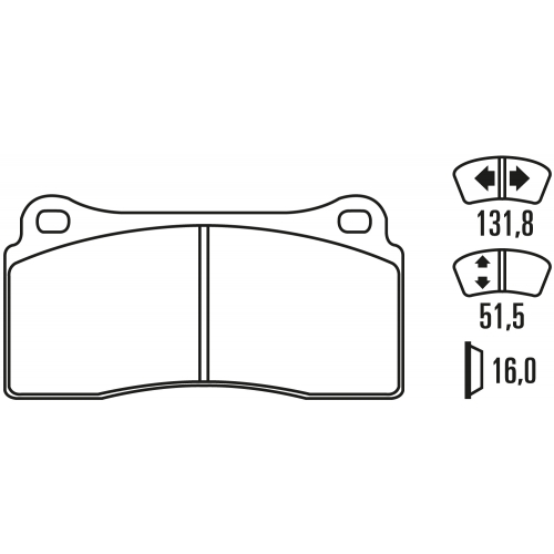 Тормозные колодки Ferodo DS 1.11, передняя ось FRP3028W