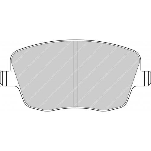 Тормозные колодки Ferodo DS 2500, передняя ось FCP1419H