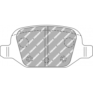 Тормозные колодки Ferodo DS 2500, задняя ось FCP1324H