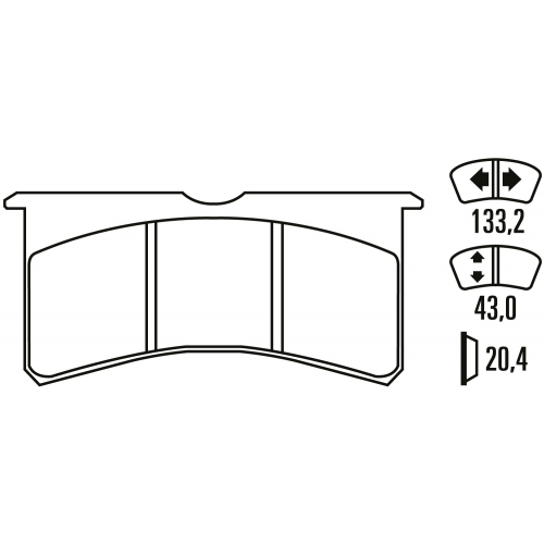 Тормозные колодки Ferodo DS 1.11, передняя ось FRP3097W