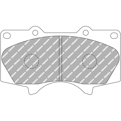 Тормозные колодки Ferodo DS 2500, передняя ось FCP1698H