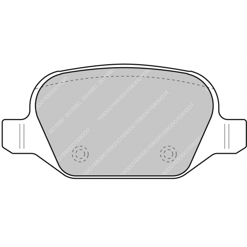 Гальмівні колодки Ferodo DS 2500, задня вісь FCP1349H