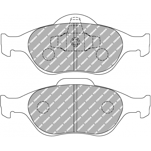 Тормозные колодки Ferodo DS 2500, передняя ось FCP1394H
