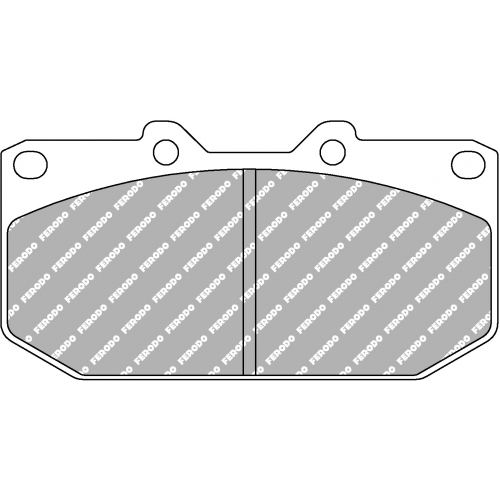 Тормозные колодки Ferodo DS 1.11, передняя ось FCP986W