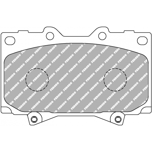 Гальмівні колодки Ferodo DS 2500, передня вісь FCP1456H