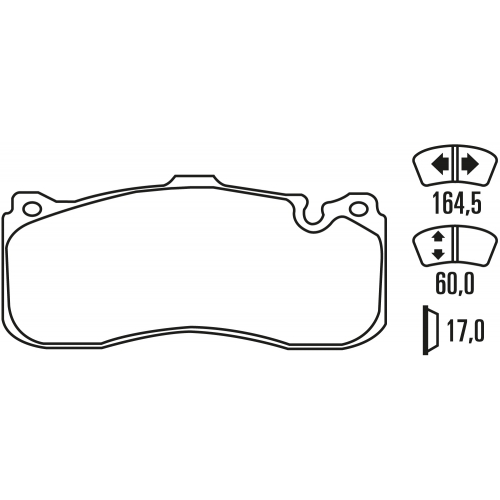 Гальмівні колодки Ferodo DS Performance, передня вісь FDS4218