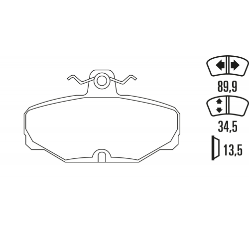 Тормозные колодки Ferodo DS 3000, задняя ось FCP408R