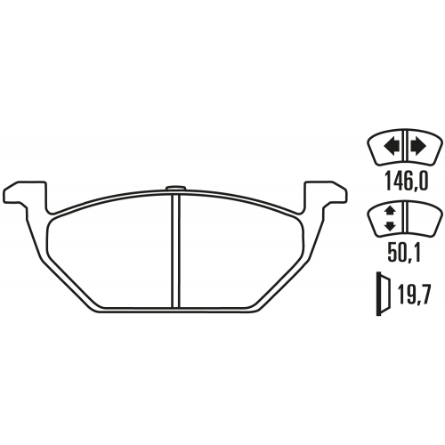 Тормозные колодки Ferodo DS 2500, передняя ось FCP1094H