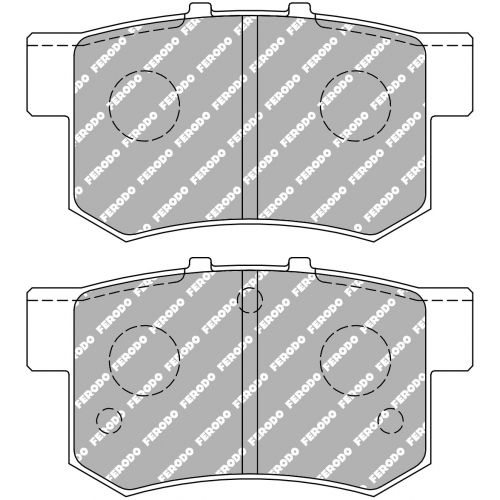 Тормозные колодки Ferodo DS 1.11, задняя ось FCP956W