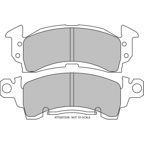 Тормозные колодки Ferodo DS 2500, задняя ось FRP3057H