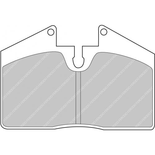 Тормозные колодки Ferodo DS 1.11, задняя ось FCP451W