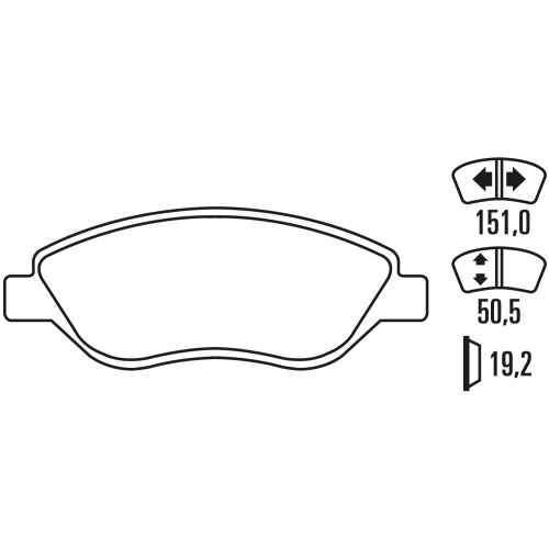 Тормозные колодки Ferodo DS 3000, передняя ось FCP1468R