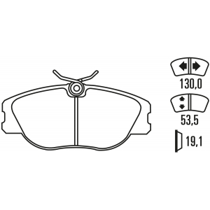 Гальмівні колодки Ferodo DS Performance, передня вісь FDS565