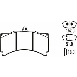Тормозные колодки Ferodo DSUNO, передняя ось FRP3054Z