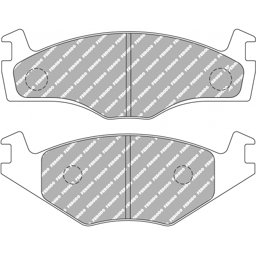 Гальмівні колодки Ferodo DS 2500, передня вісь FCP392H