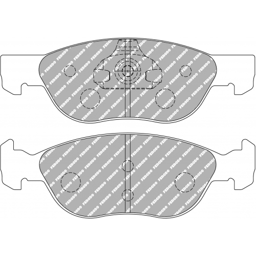 Тормозные колодки Ferodo DS 2500, передняя ось FCP1056H
