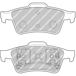 Тормозные колодки Ferodo DS 2500, задняя ось FCP1540H