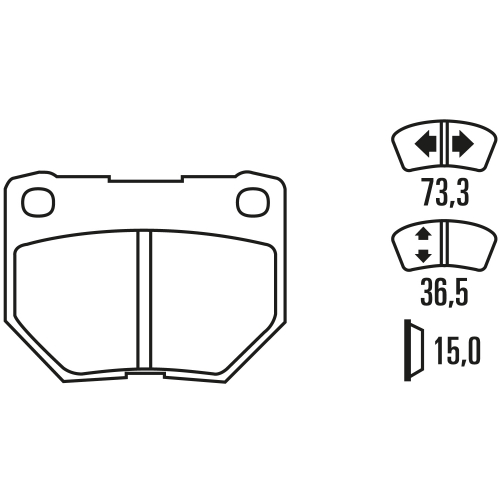 Тормозные колодки Ferodo DS Performance, передняя ось FDS1372