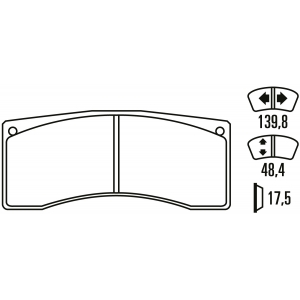 Тормозные колодки Ferodo DS 1.11, передняя ось FRP3087W